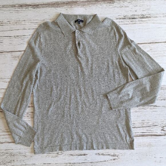 Gap Gray Sweater with Collar as Medium - Picture 1 of 4